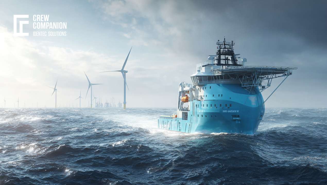 Offshore Wind Support Vessel in the North Sea