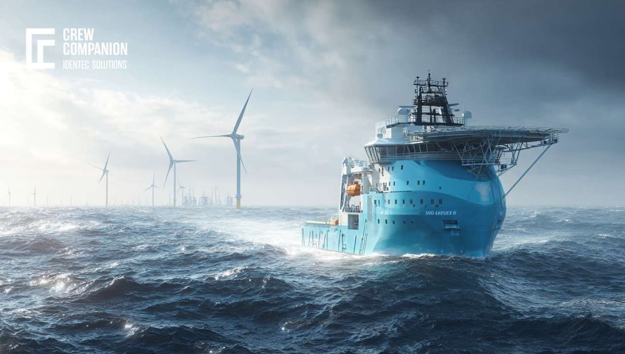 Offshore Wind Support Vessel in the North Sea