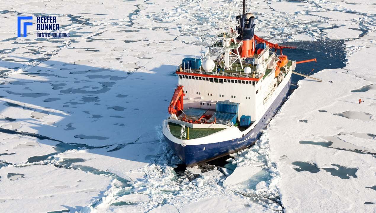 Research Icebreaker Polarstern using Reefer Runner, a reefer monitoring system