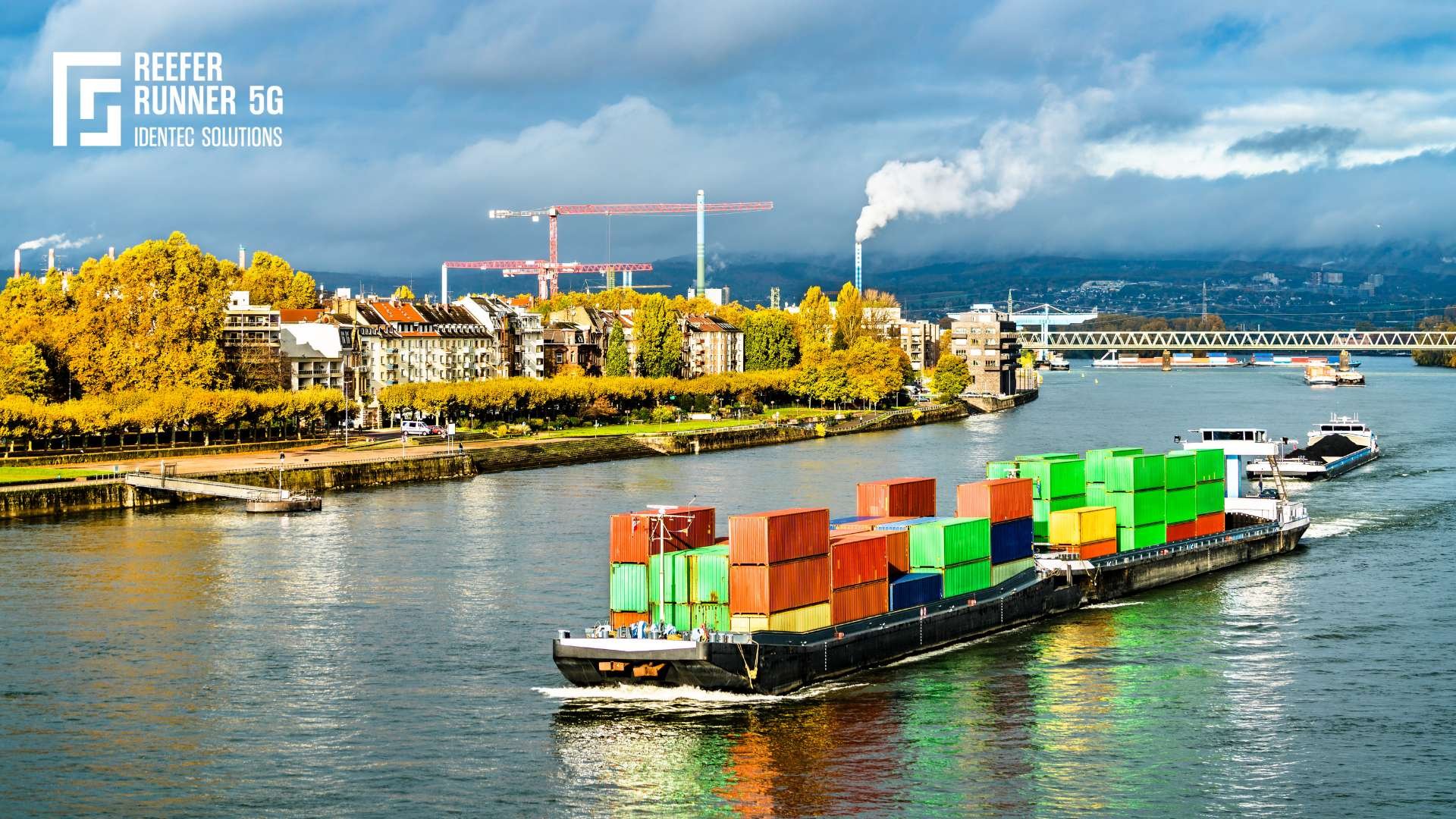 River Barges on the River Rhine